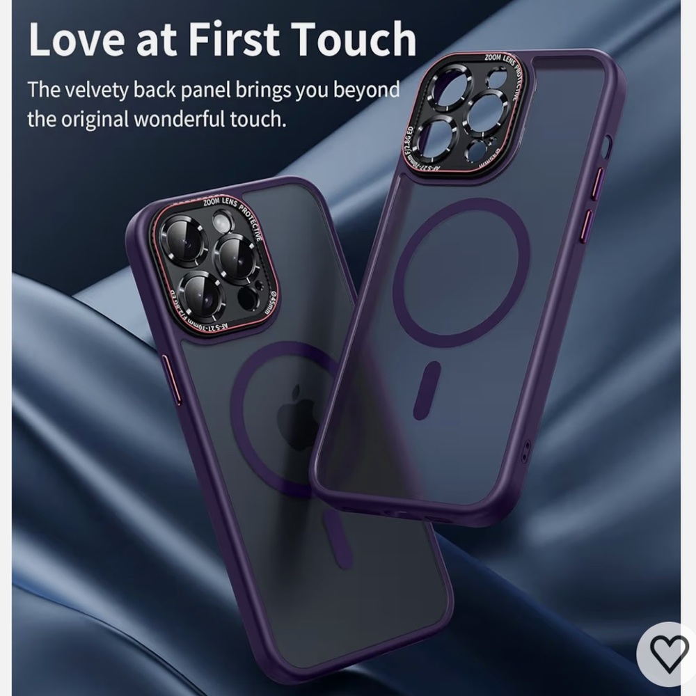 💜 Dark Purple CELL PHONE CASE with Soft Finish for iPhone 14 PRO MAX New in Box